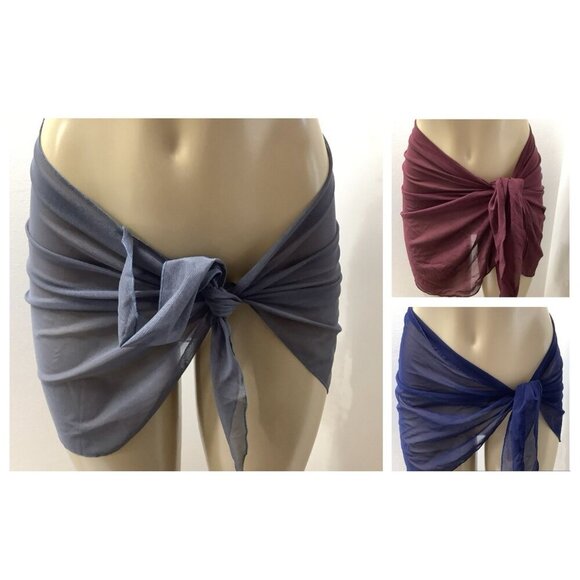 Zuliana Bundle of Mesh Sarongs/Cover Up Made in USA. New With Tags - Picture 7 of 11